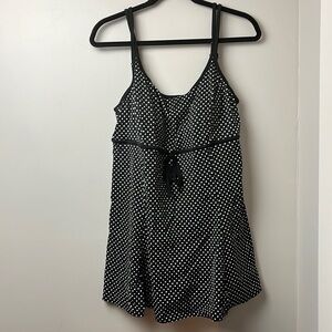 Great lengths polka dot swimdress